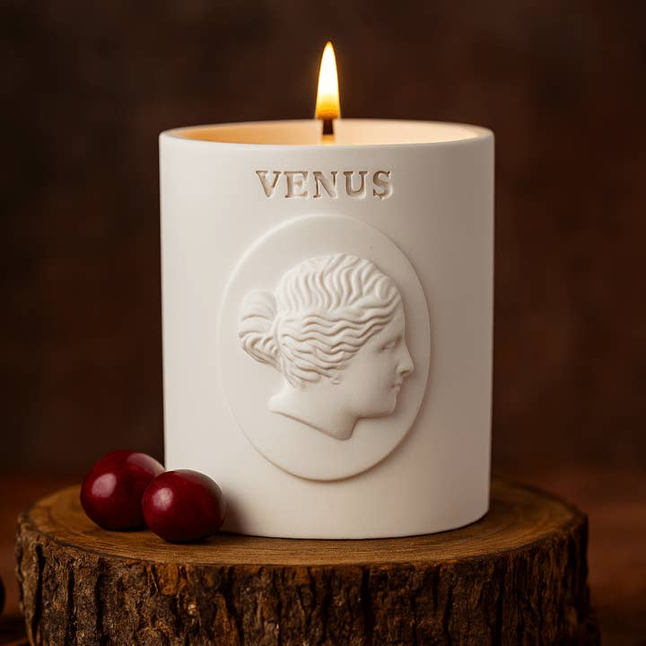 Venus Candle – Velvet Cherry Oak | Handmade Eco Resin Candle and other Purchase Wholesale venus. Free Returns & Net 60 Terms on Faire trending on Faire.