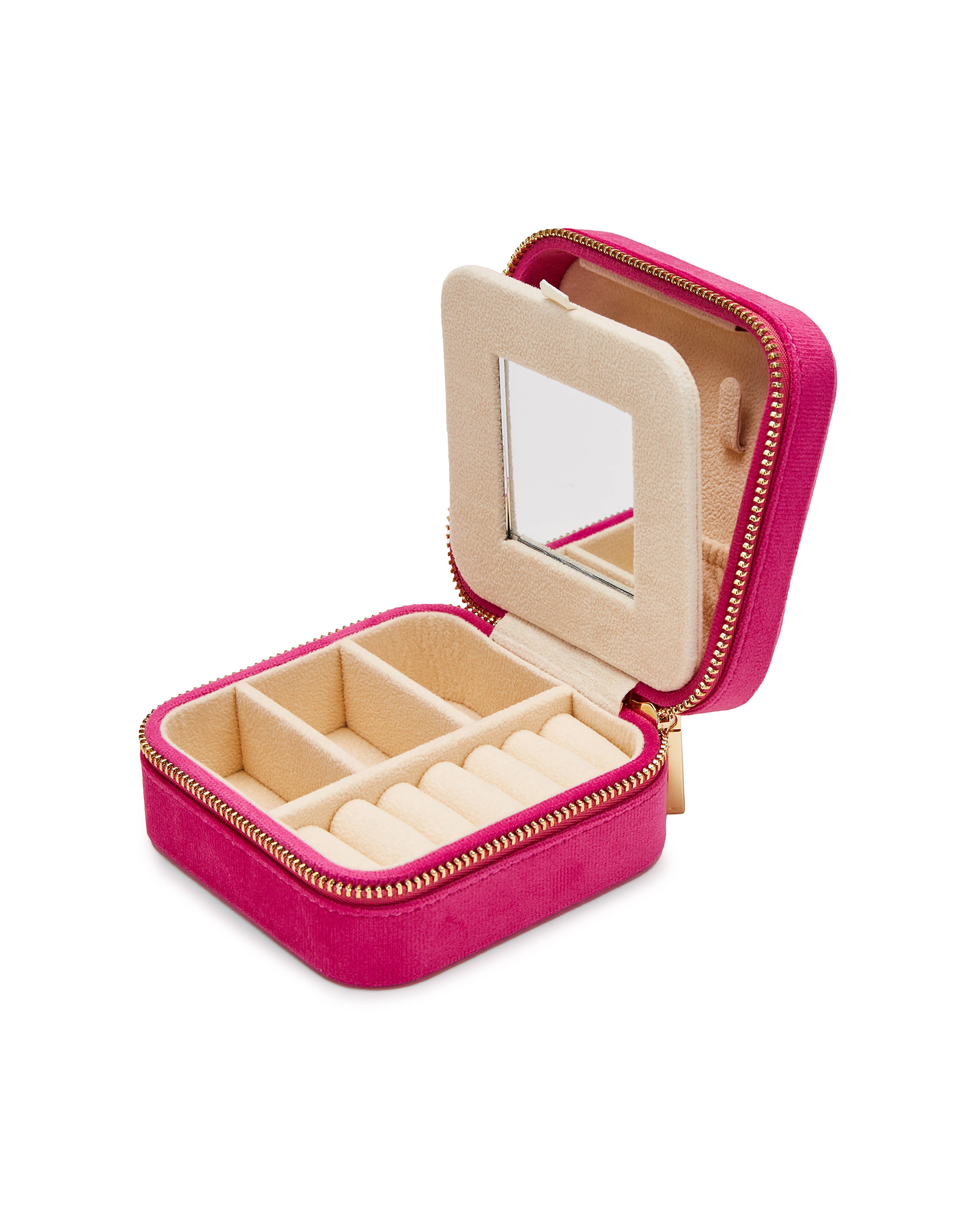 SOCASES - Wholesale Jewelry Box/Organizer - ORGANIZER & TRAVEL COMPANION col. pink orchid1