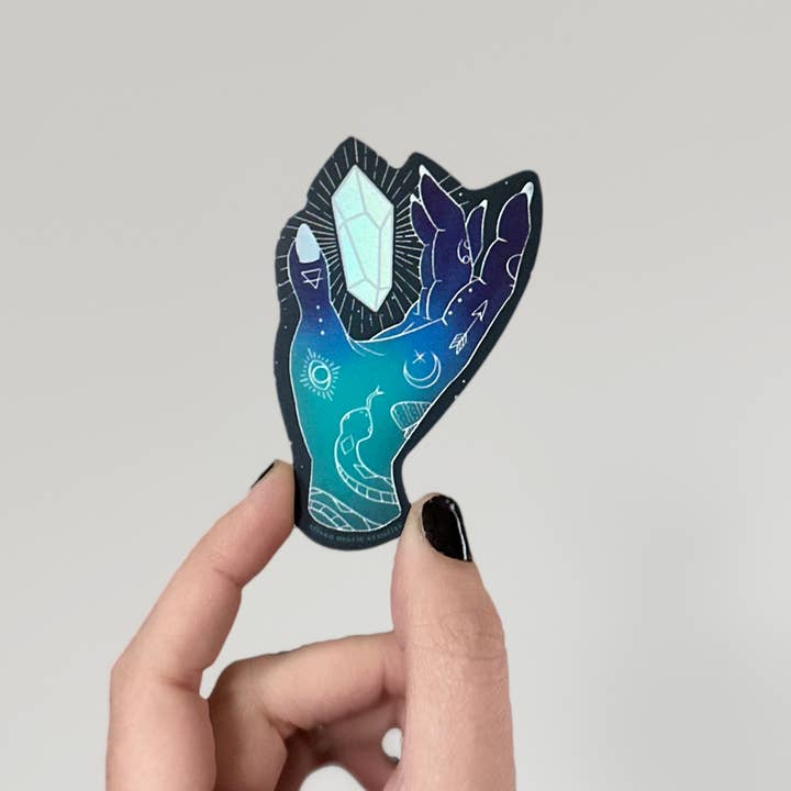 Elissa Marie Creative - Vendita all'ingrosso Adesivo - Adesivo Crystal Magic Holo | strega | metafisica | ologra