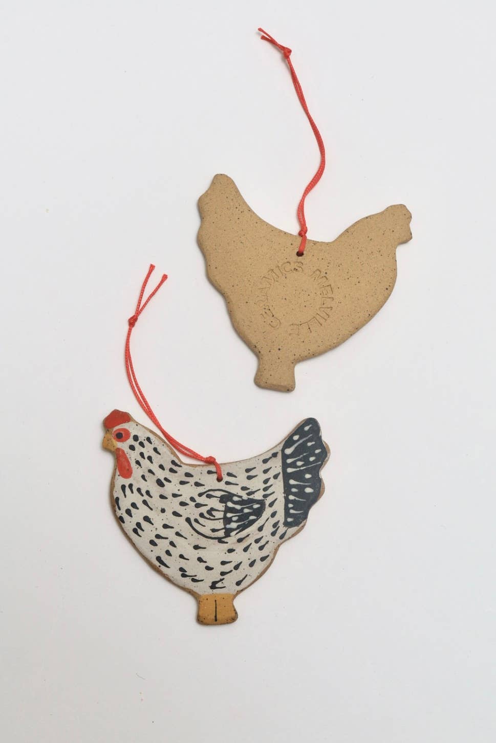 Melville Ceramics - Wholesale Ornament - Chicken Ornament 2