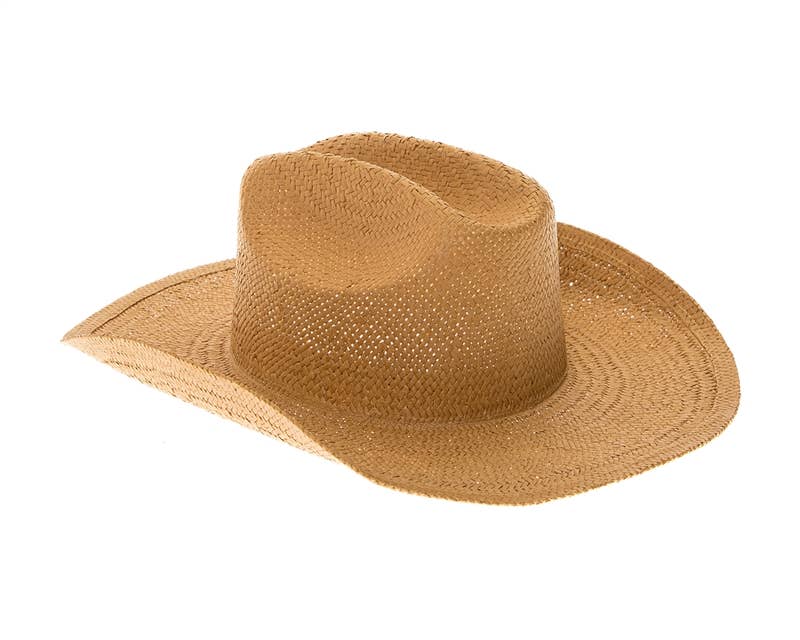 DNMC - Vente Chapeau de cowboy – femme - Chapeau de cowboy en paille Toyo tissé à la main - Toutes les couleurs en stock !3