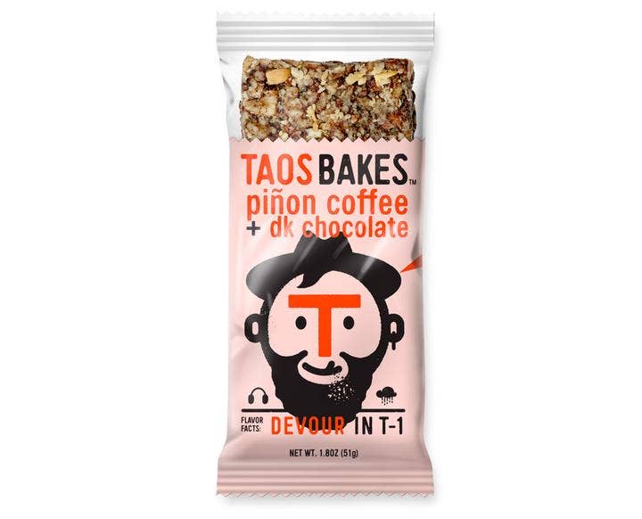 Taos Bakes - Wholesale Snack Bar - Pinon Coffee + Dark Chocolate | Snack Bars | 1.8oz5