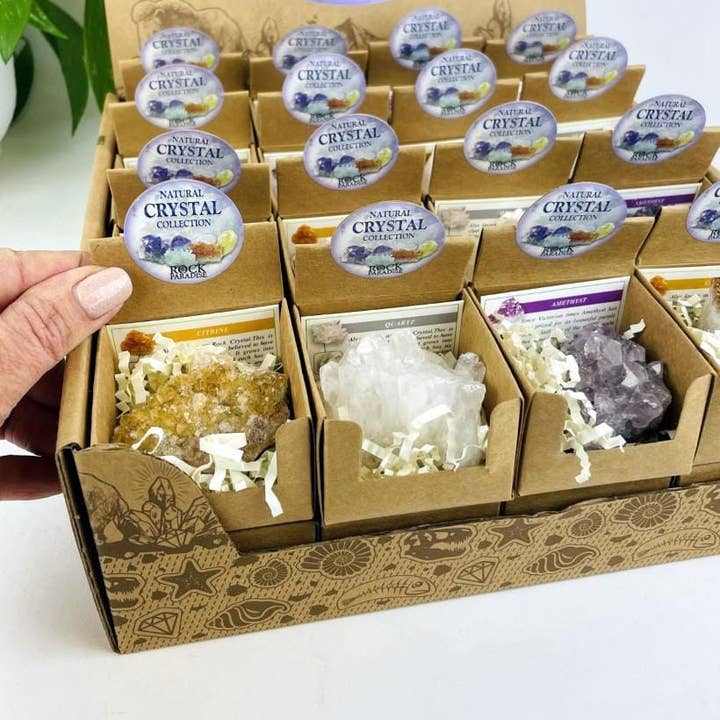 Rock Paradise - Wholesale Spiritual Stone/Crystal - Natural Crystal Collection - Point of Purchase Display