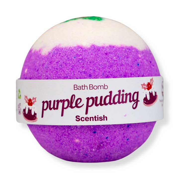 Purple Pudding Bath Bomb for wholesale by Scentish