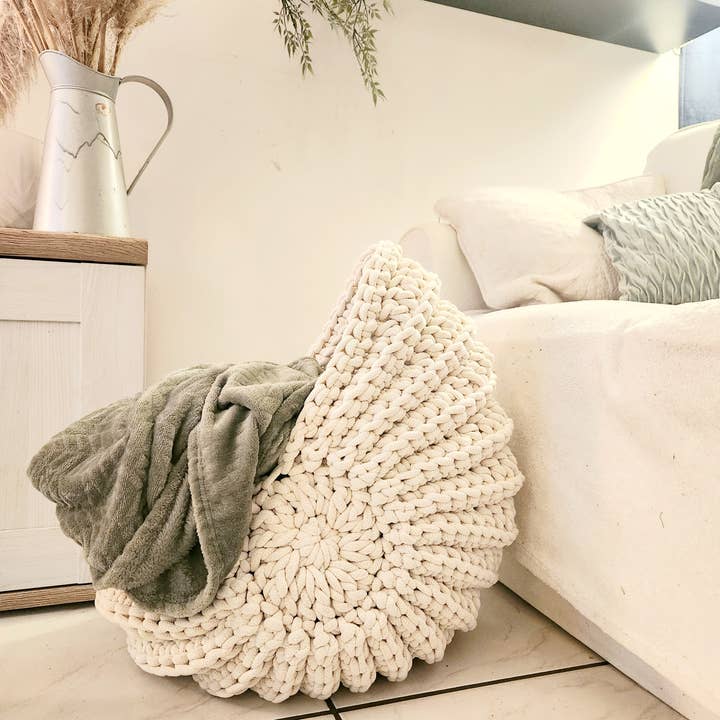 Naturalmarjory - Wholesale Basket - Ammonite XXL decorative basket “shells” in bohemian style,3