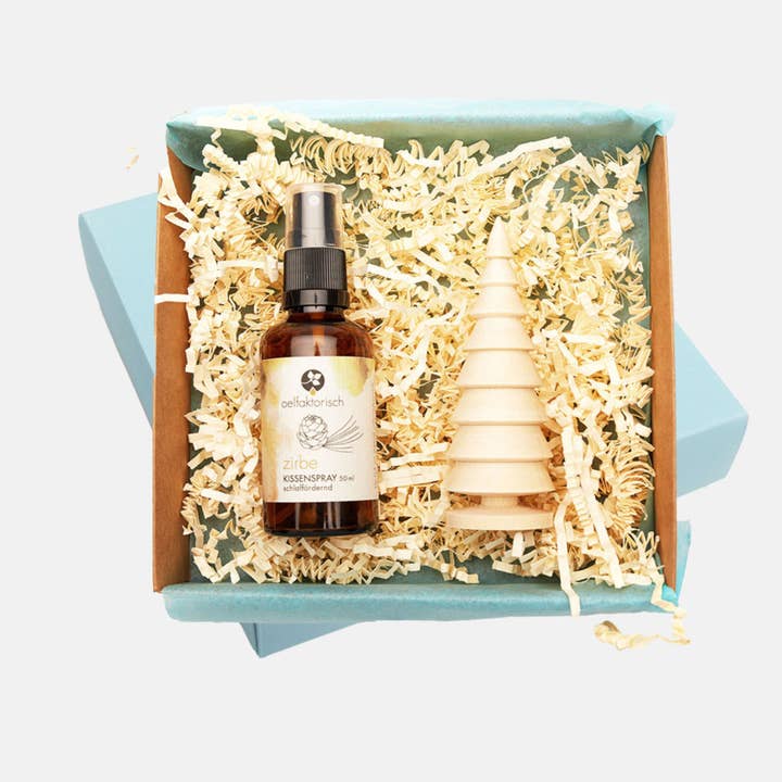 Relaxing set magic pine • pillow spray • pine tree for wholesale by oelfaktorisch Körperöle