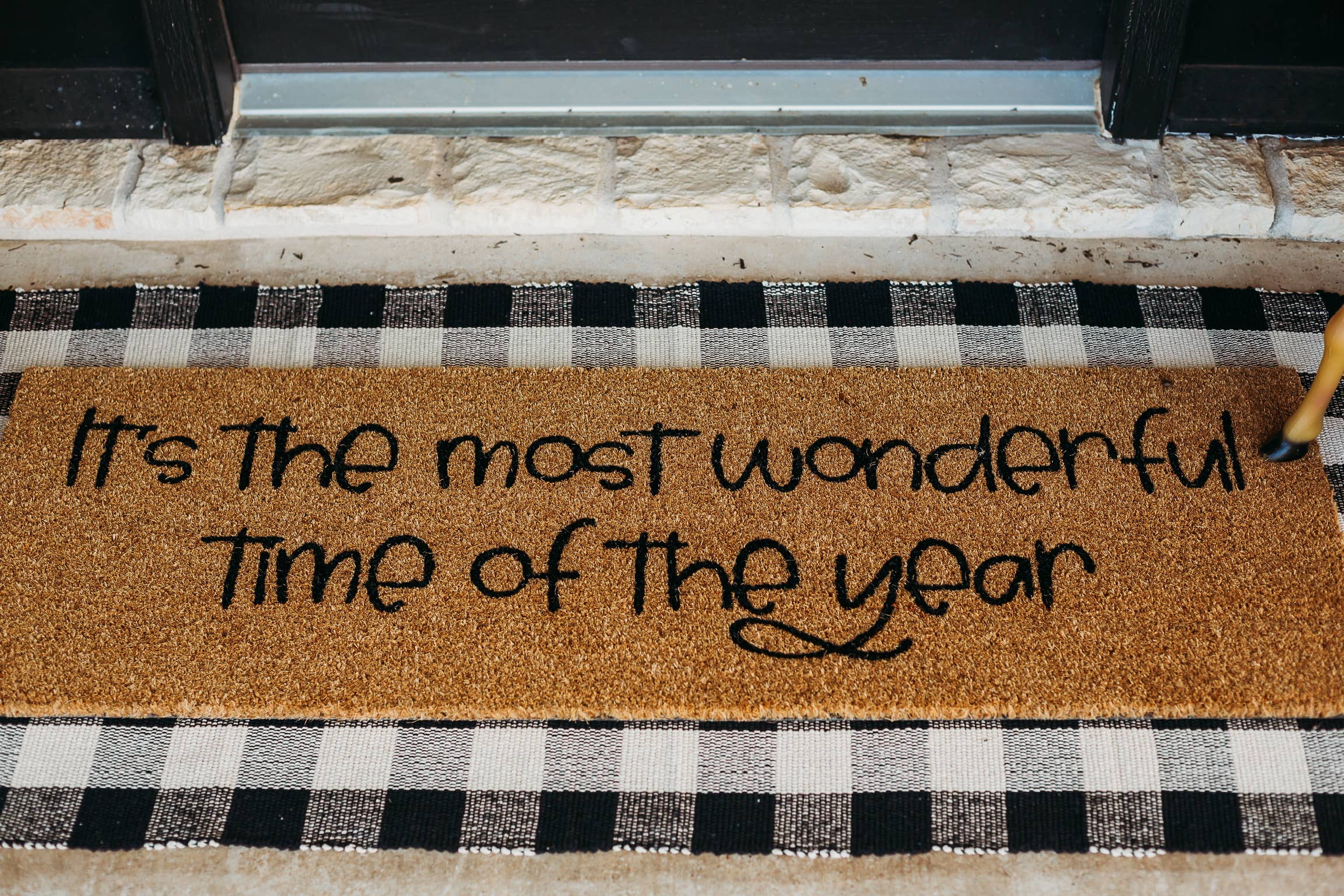 Modern Burlap - Wholesale Door Mat - Doormat runner - Buffalo plaid5