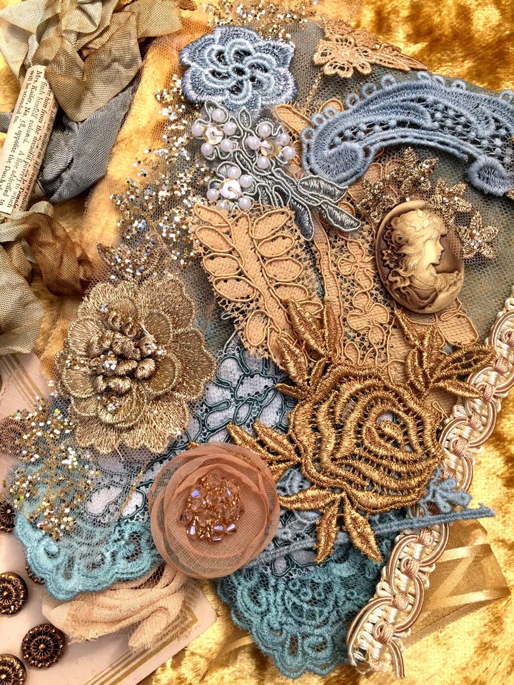 Embellishment packs. asst colours for wholesale by Miss Rose Sister Violet Australia