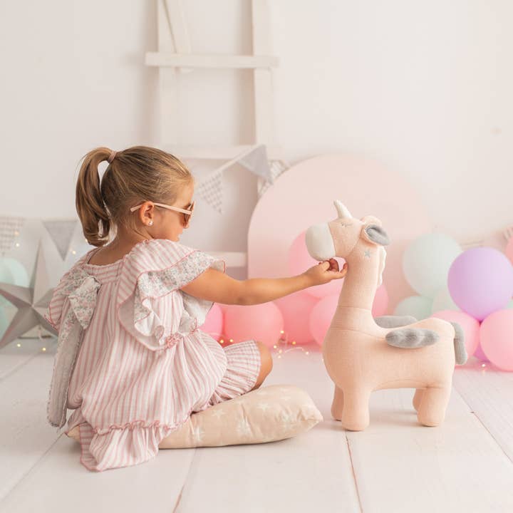 Crochetts - Wholesale Squishy Toy - Kids & Baby - PINK WINGED UNICORN 100% COTTON 9