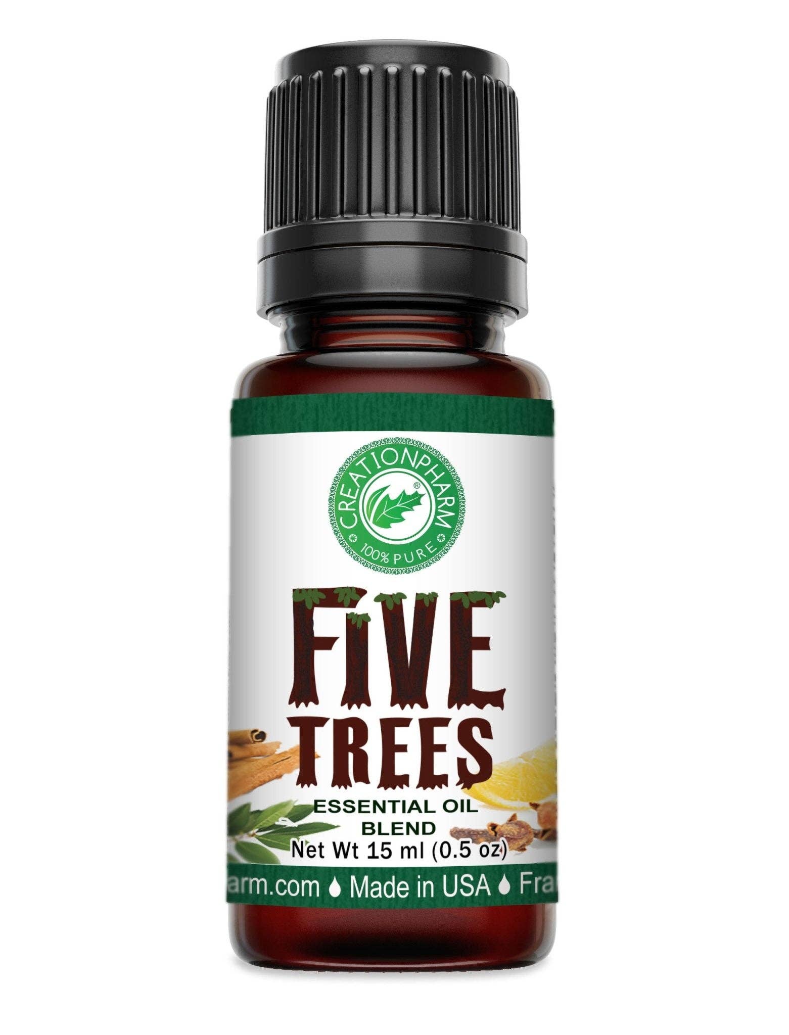 Creation Farm Inc – wholesale Essential oil – Five Trees Essential Oil Blend Cinnamon Clove Eucalyptus Rosemary Lemon Frankincense Pure Multi Purpose Aromatherapy Oil0