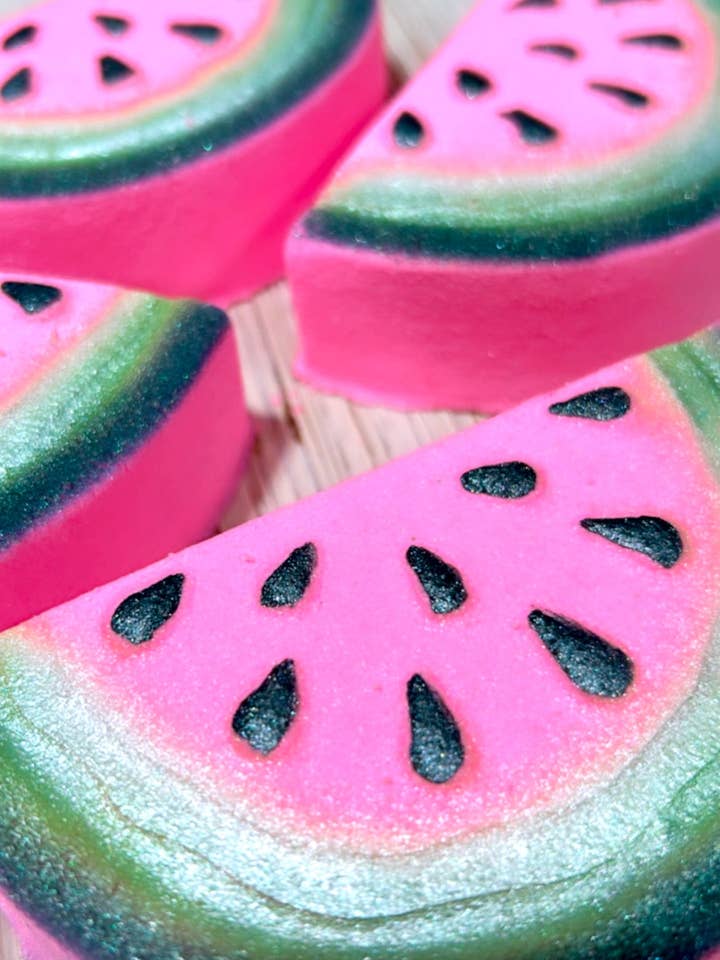 Watermelon Sugar Bath Bomb for wholesale by Fizz Soakery
