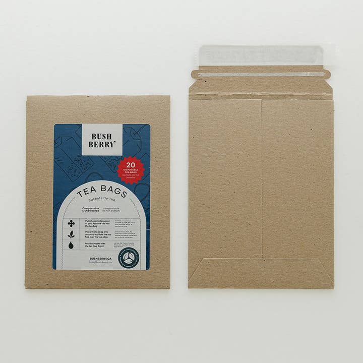 Bush Berry - Wholesale Tea Bags - 20 Pack | Unbleached, Compostable, Single Use Tea Bags