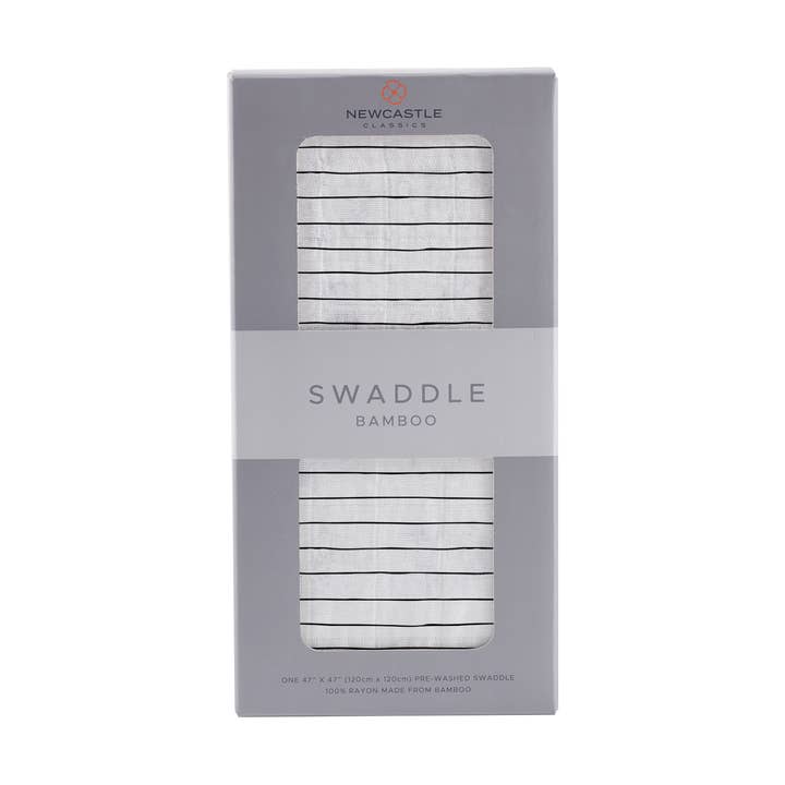 Pencil Stripe Swaddle for wholesale by Newcastle Classics