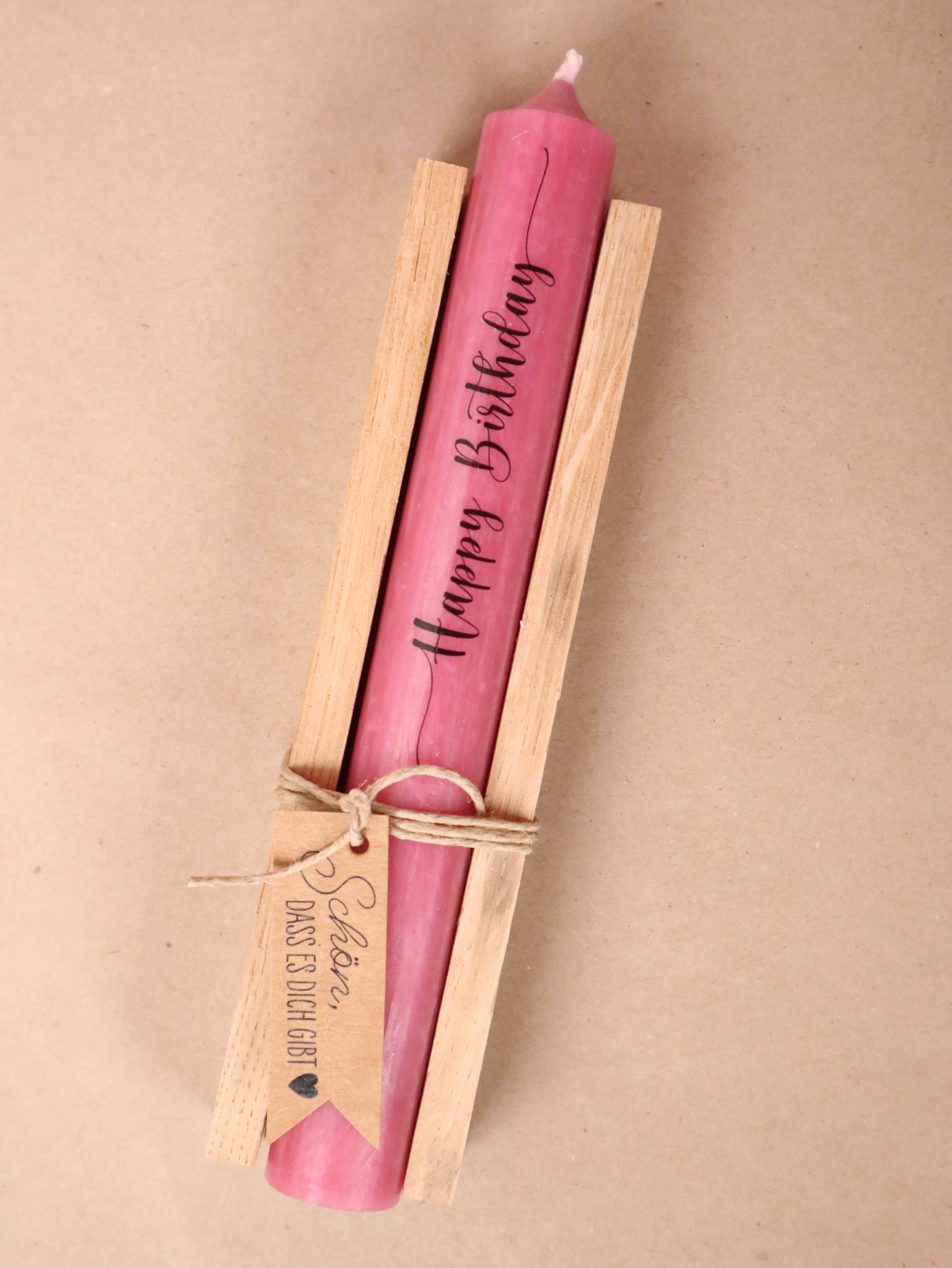 isaMi – Vela/castiçal cónico por atacado – Vela “Happy Birthday” - presente best seller para aniversário1