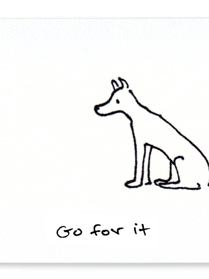 Go For It - Tarjeta de felicitación para uso diario, papel reciclado para venta al por mayor de Rosie’s Wonders Connection Cards