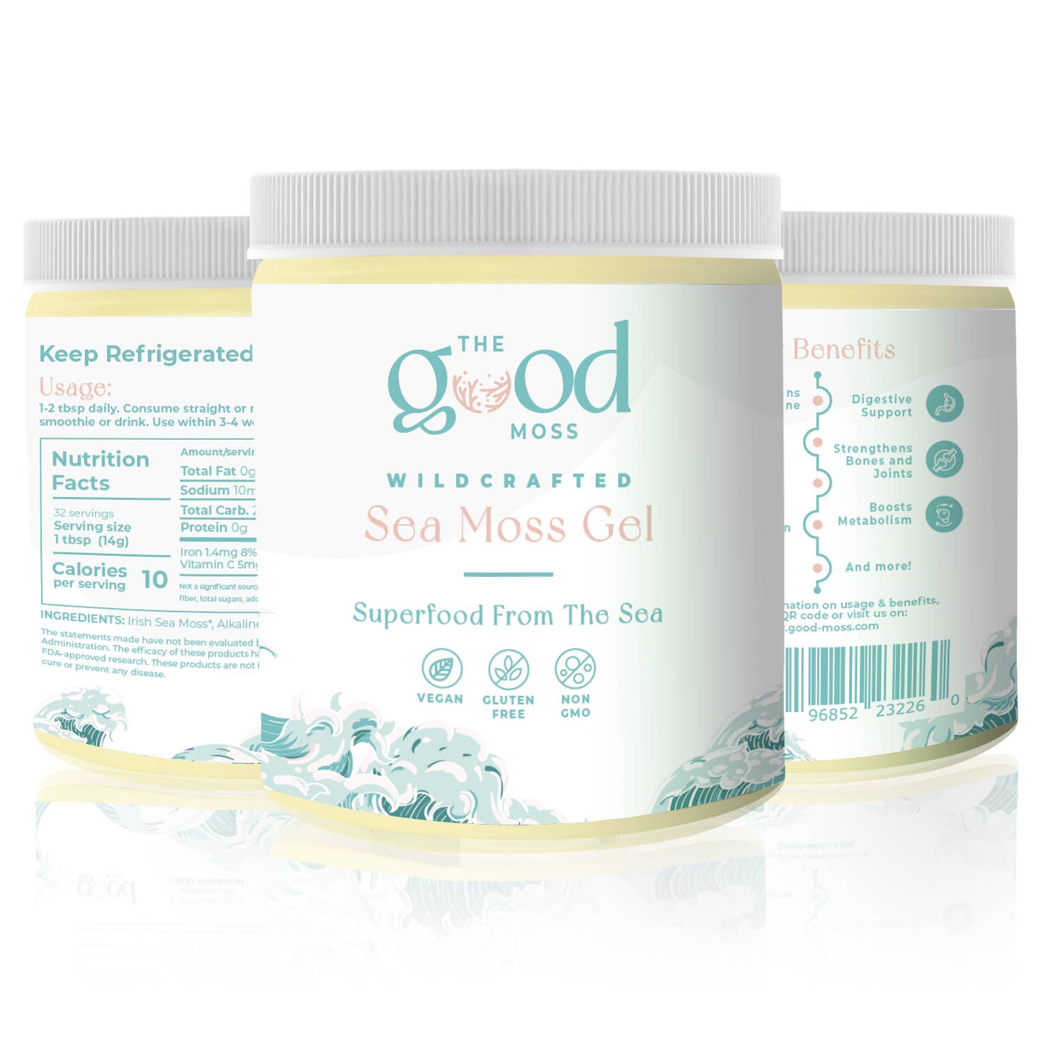 The Good Moss - Wholesale Oral Supplement/Vitamin - Sea Moss Gel - Plain Unflavored1