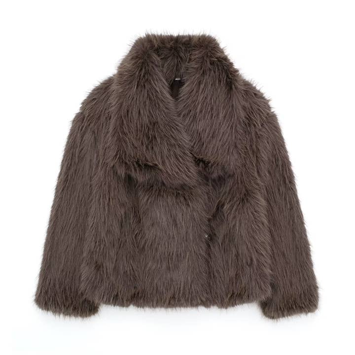 Marayn - Wholesale Fur/Faux Fur Coat - Women's - Luxury Faux Fur Coat European Chic Elegant Queen Style3