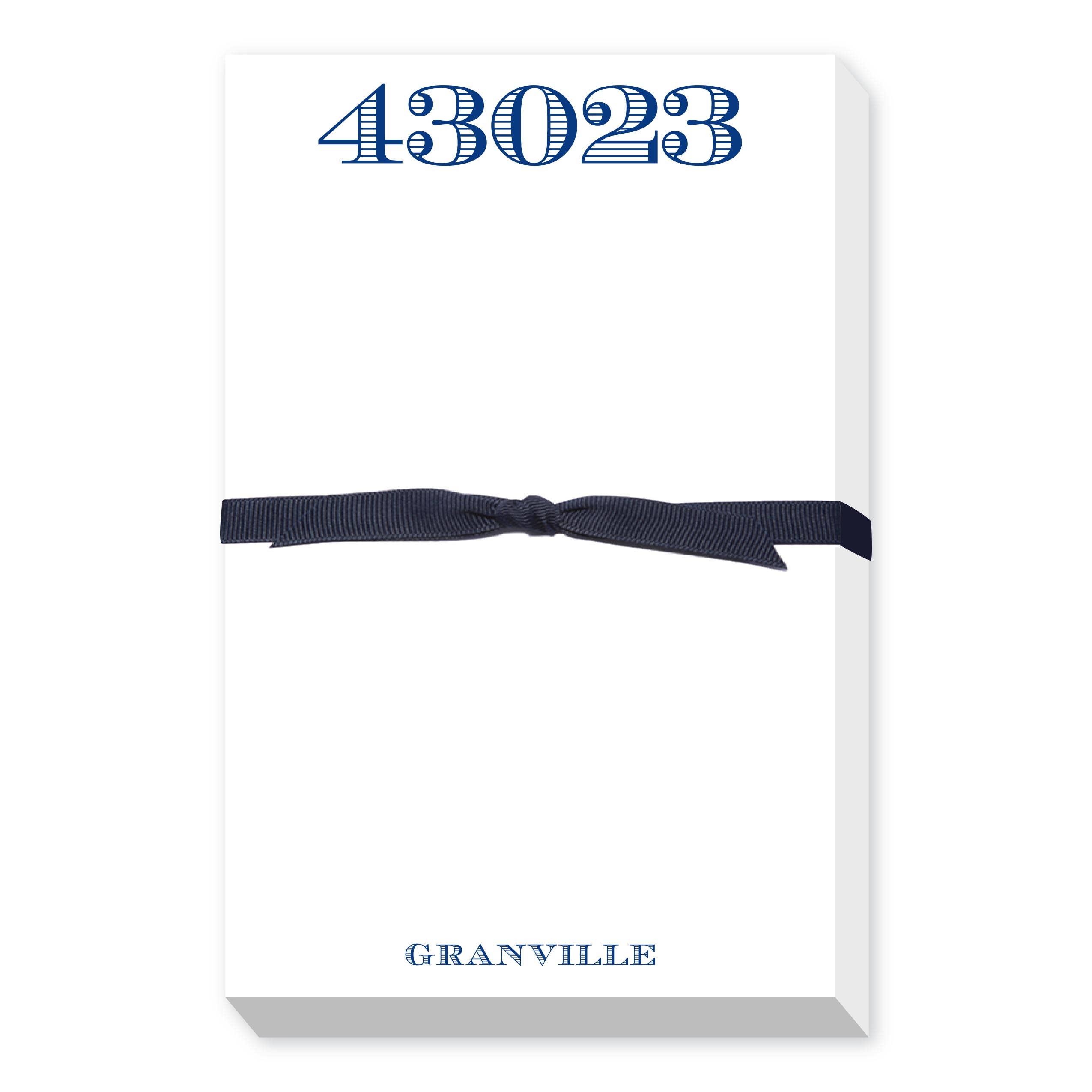 Donovan Designs - Wholesale Notepad - ZIP CODE PORTRAIT PUDGY NOTEPAD1