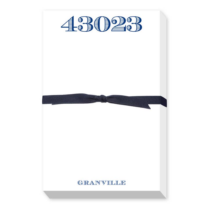 Donovan Designs - Wholesale Notepad - ZIP CODE PORTRAIT PUDGY NOTEPAD1