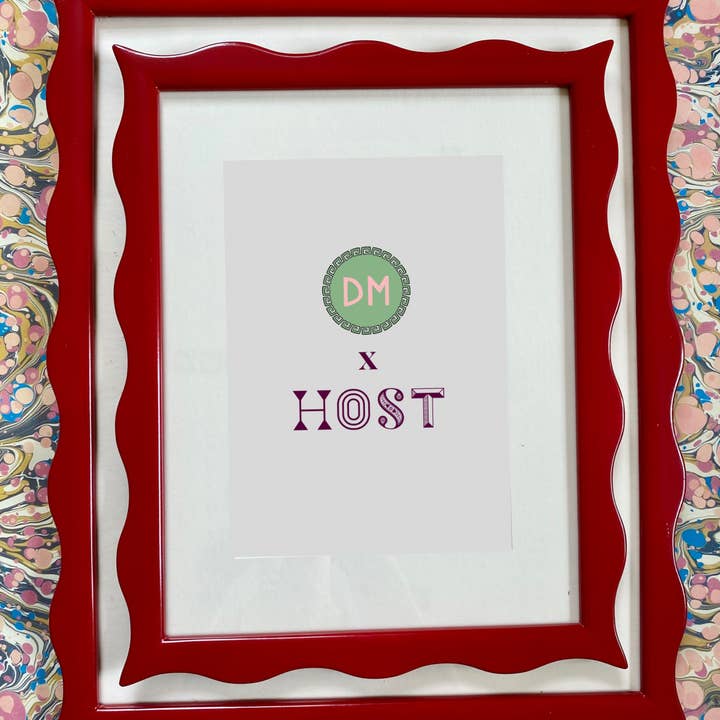 Domenica Marland - Wholesale Picture Frame - HOST x DM Small Ripple Red Frame1
