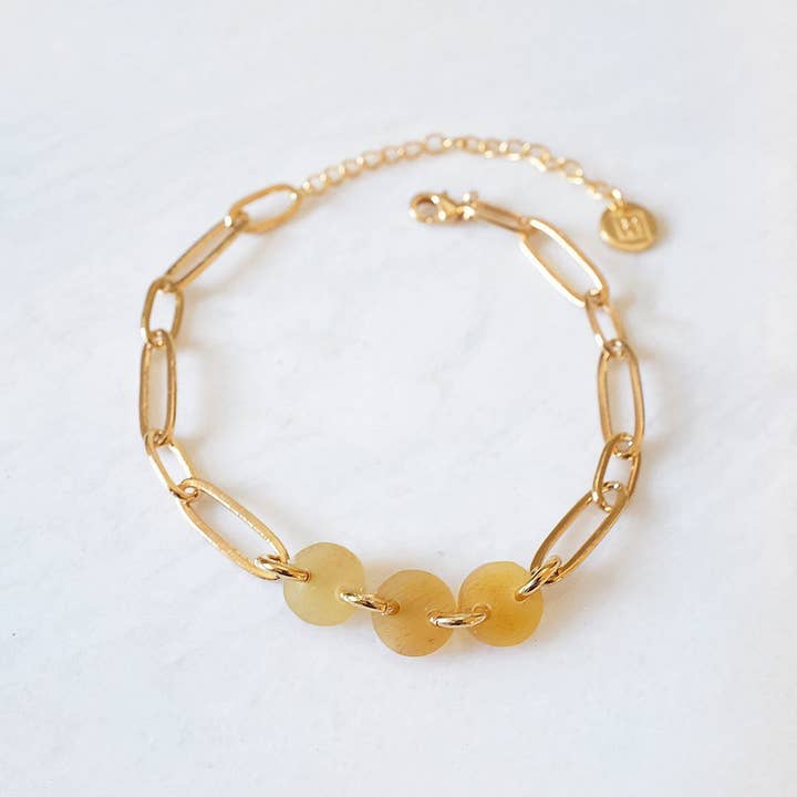 Hathorway - Wholesale Link & Chain Bracelet - Xuan Buffalo Horn Thick Oval Link Bracelet1