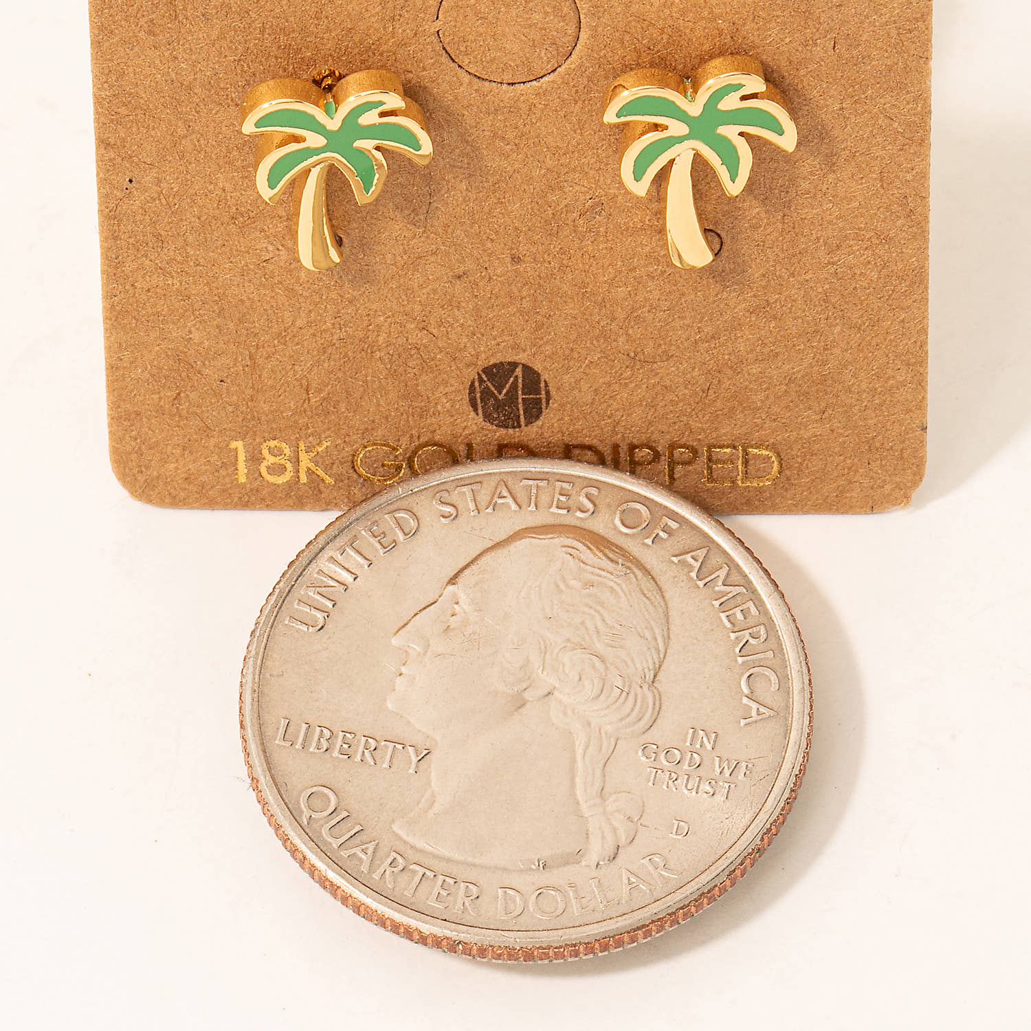 Fame Accessories - Vente Clous d'oreille - Puces d'oreilles mini palmier1