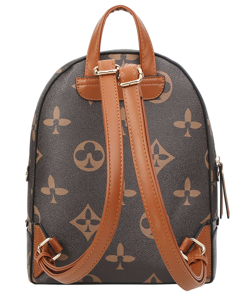 M&M HANDBAGS, LLC. - Wholesale Backpack - Women's - 



2in1 Print Zipper Backpack With wallet Set DH-7285-W 3