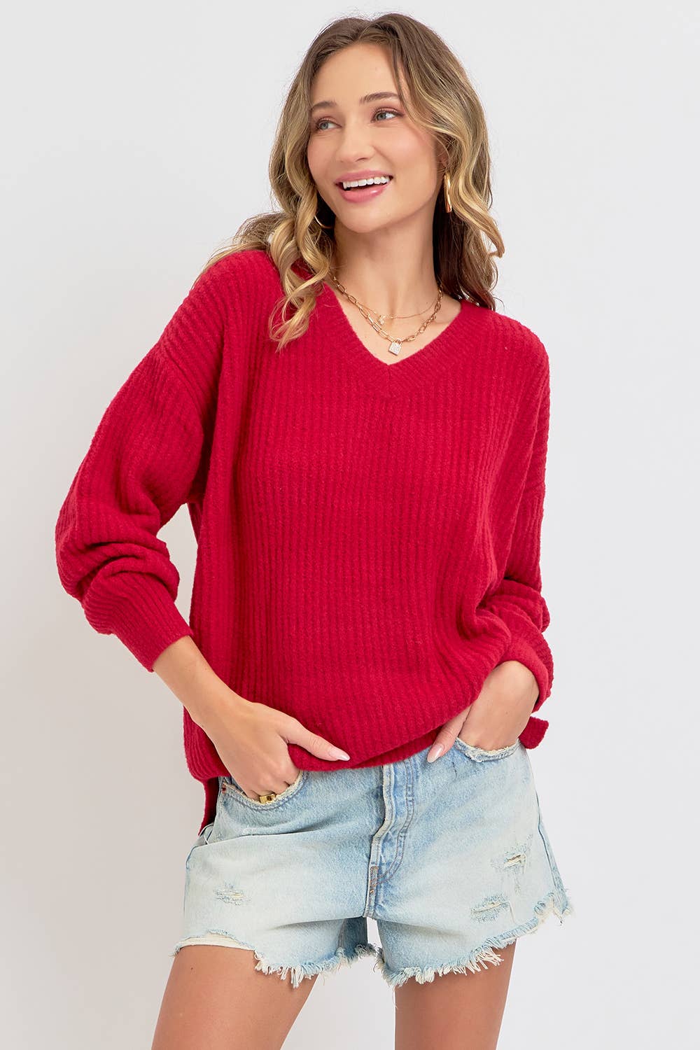 Sweet Lovely by Jen - Wholesale Knit Sweater - Women's -  EVERYDAY CASUAL  SWEATER60
