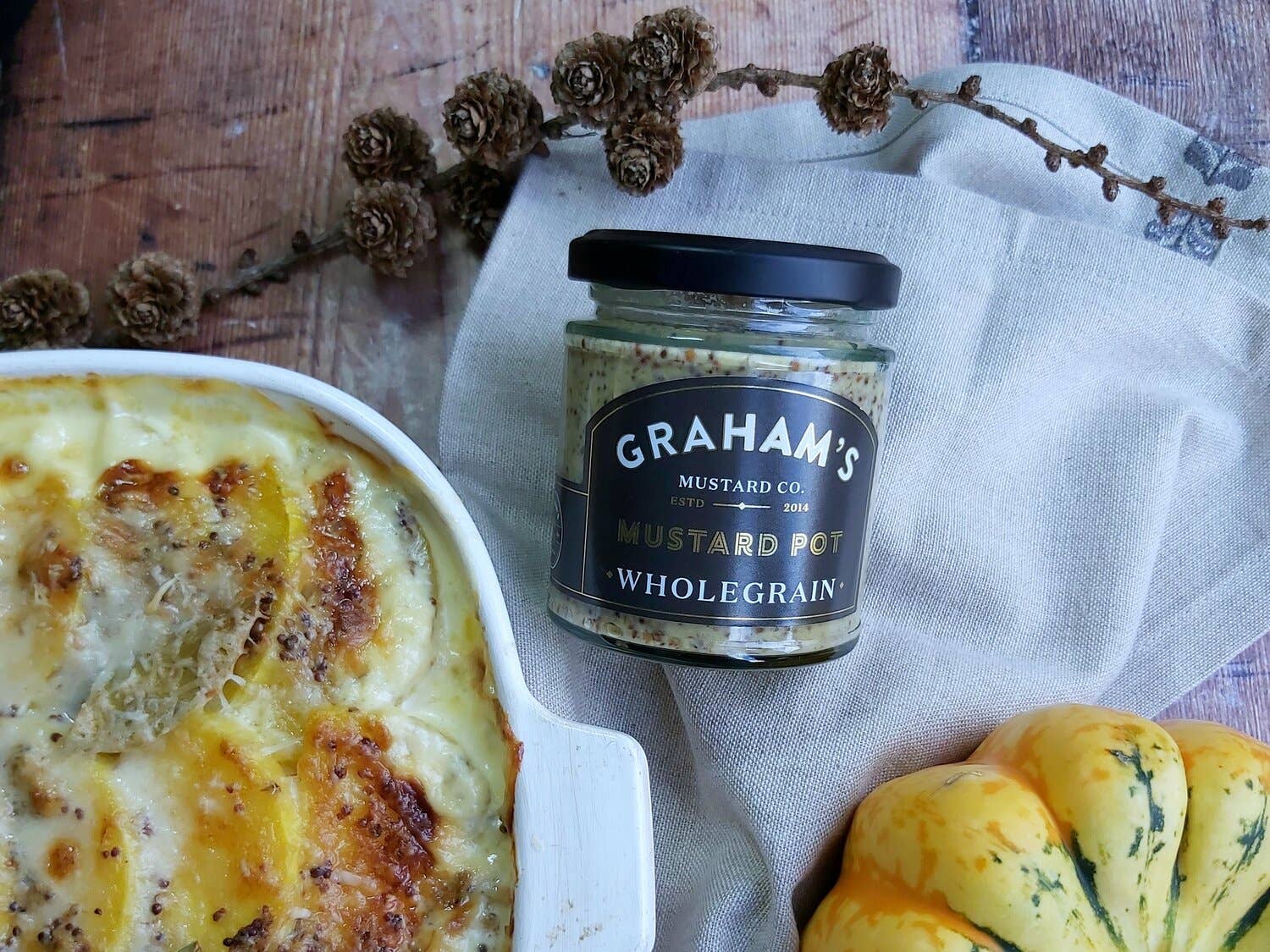 GRAHAM'S – wholesale Mustard – Graham's Irish Wholegrain Mustard1