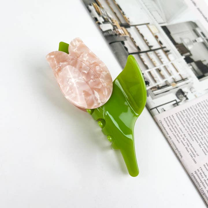 TheDivaSoap - Wholesale Hair Clip - Women's - Acetate tulip claw clip flower hair clips1