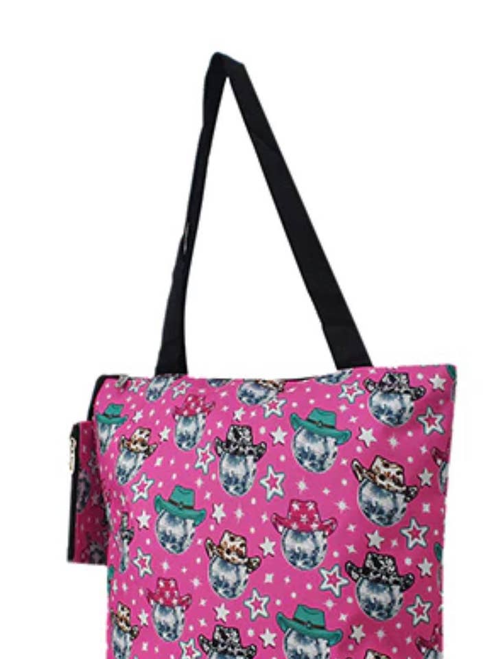 Cowboy disco Canvas tote bag for wholesale by Itsfaithscreations