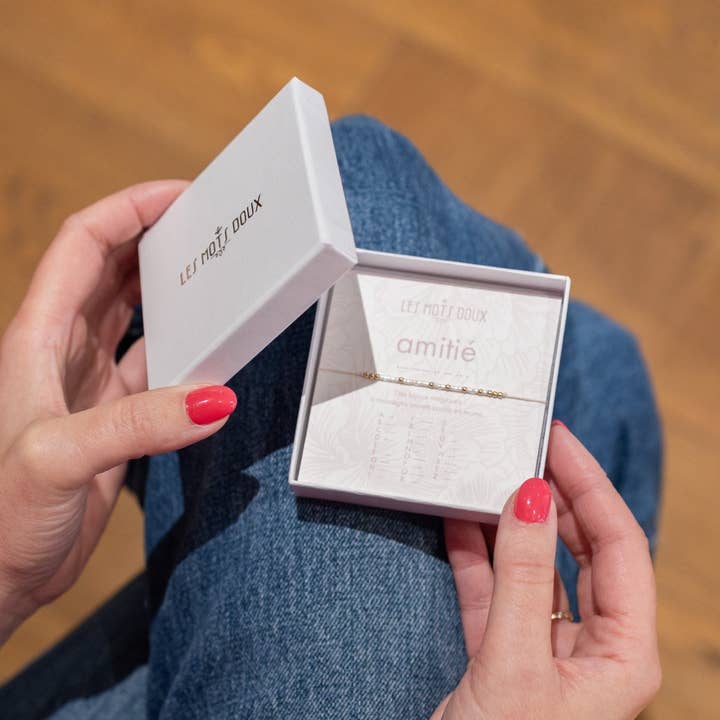 Les Mots Doux - Wholesale Beaded Bracelet - Morse code bracelet: Friendship4