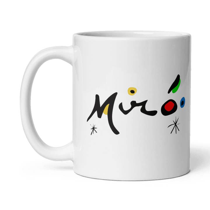 Art-O-Rama Shop - Vendita all'ingrosso Tazza - Tazza con firma colorata di Joan Miró0