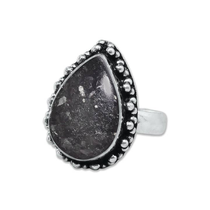Handmade Jewels - Wholesale Multi-Stone Ring - Nuummite Rings – Handmade, Silver-Plated, Grounding (Made To Order)7
