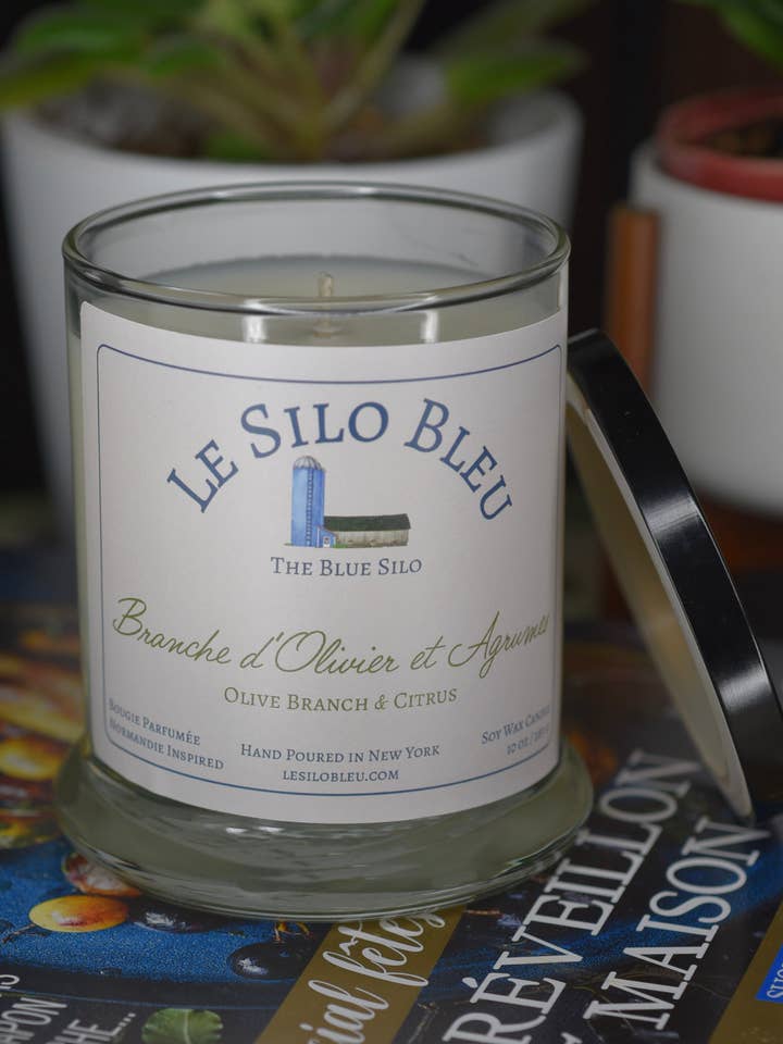 Branche d'Olivier et Agrumes - Olive Branch Soy Wax Candle for wholesale by Le Silo Bleu