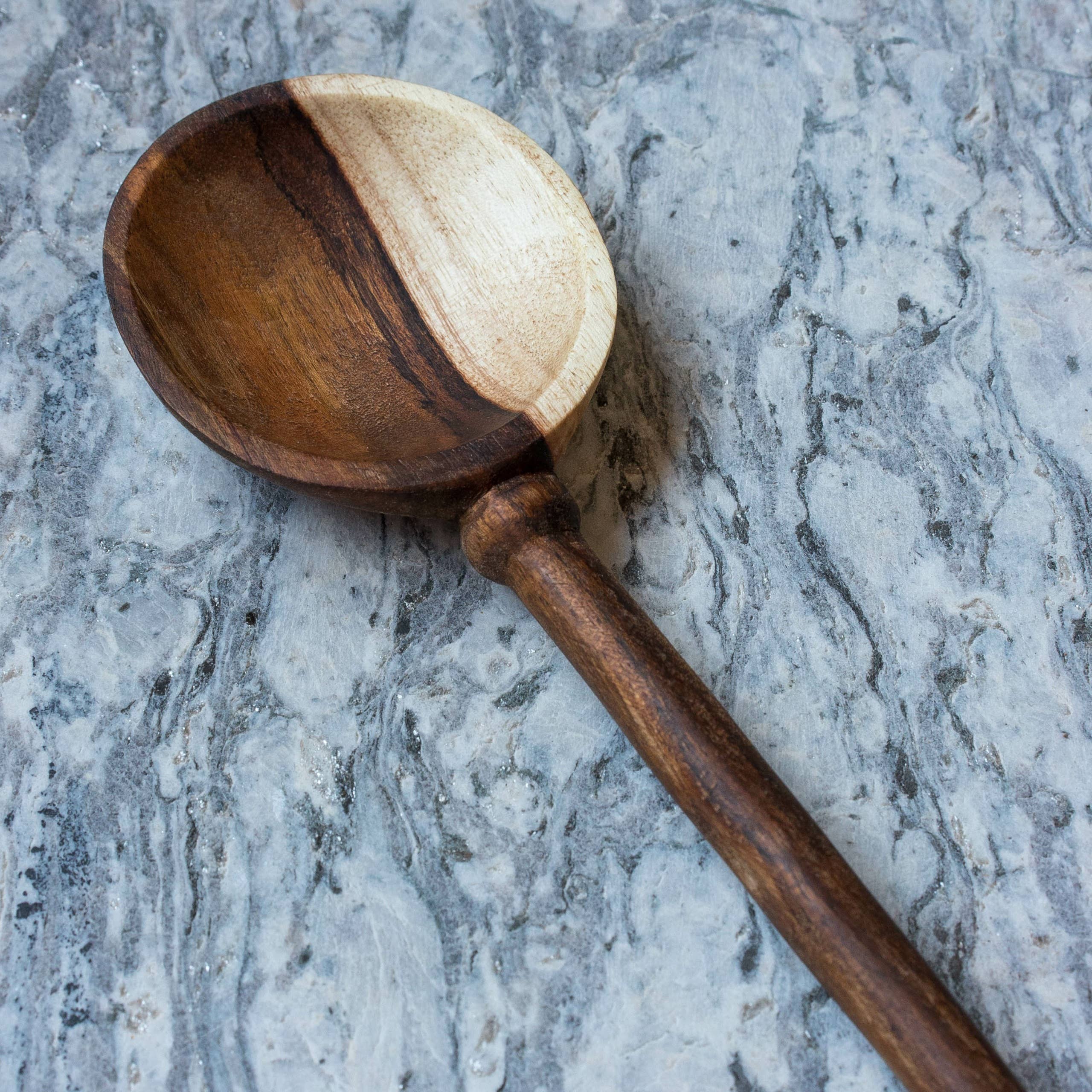 Azizi Life - Wholesale Kitchen Spoon - Hand Carved Wooden Spoon – Kendal Large Scoop0