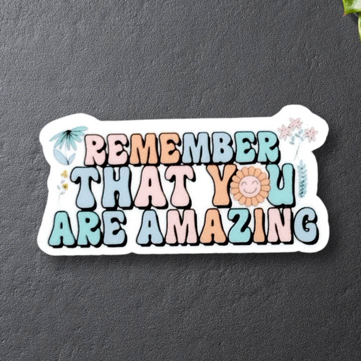 Mental Health Sticker, Cute Self Love Inspirational Sticker for wholesale by Stormy Vision