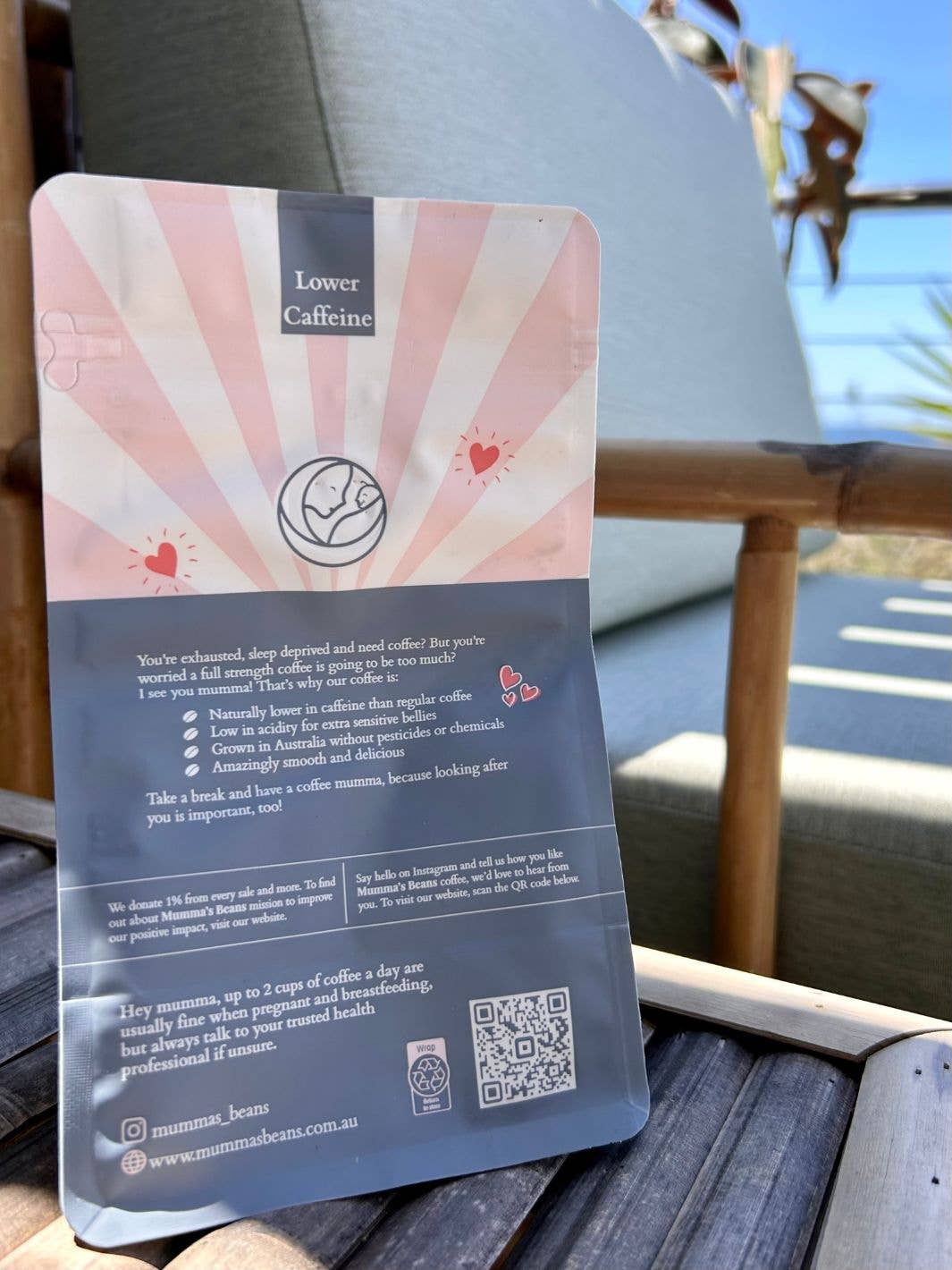 Mumma's Beans Coffee + Skincare - Wholesale Ground coffee - Low Acid Lower Caffeine Australian Grown Coffee5