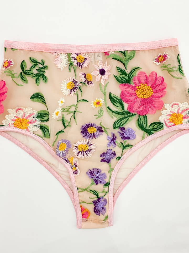 High Rise Brazilian Panty: Wildflowers and other Purchase Wholesale plus size underwear. Free Returns & Net 60 Terms on Faire trending on Faire.