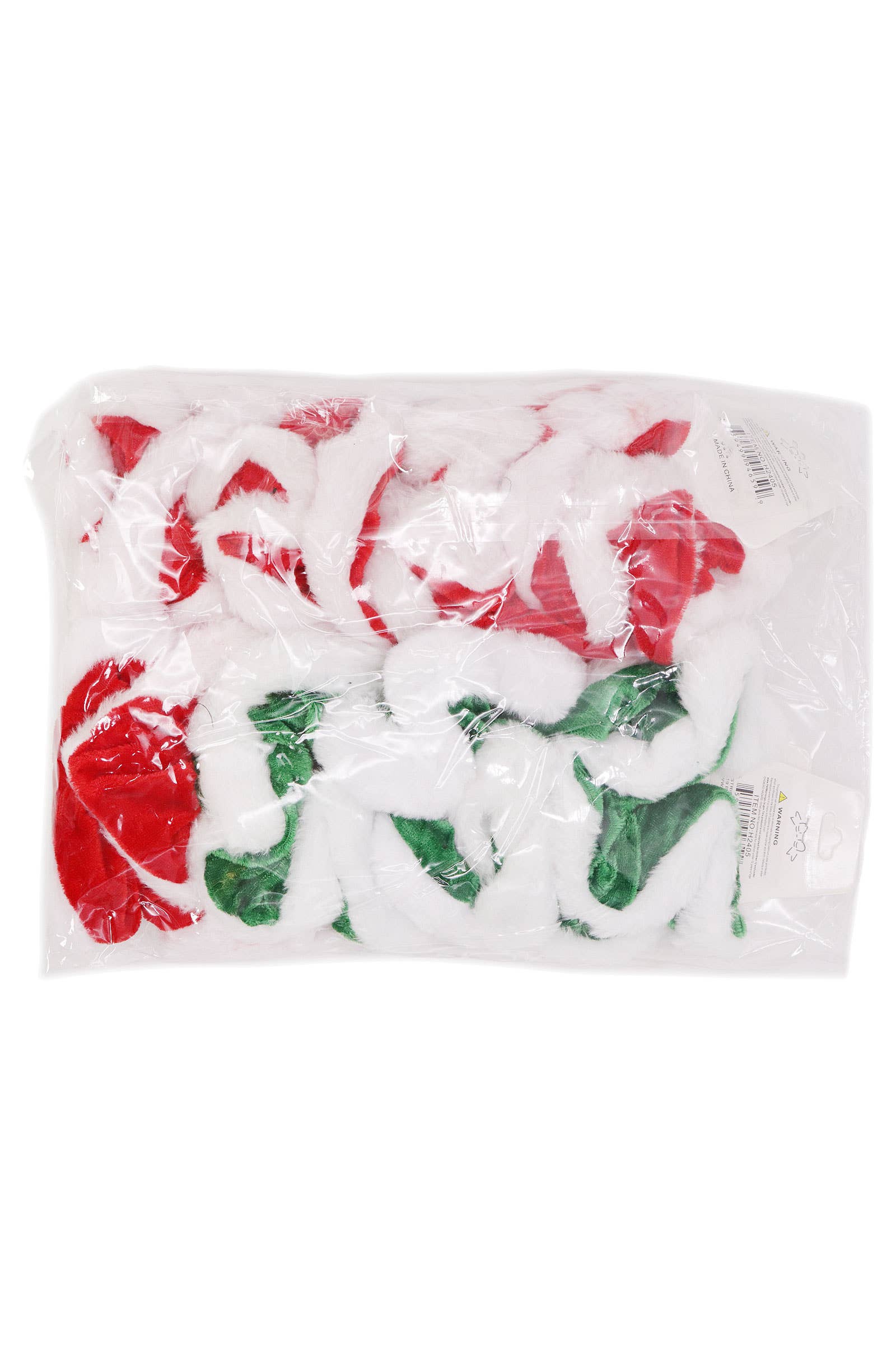 ASSORTI Chouchous en polaire duveteuse de Noël Fille Père Noël en vente sur Faire4