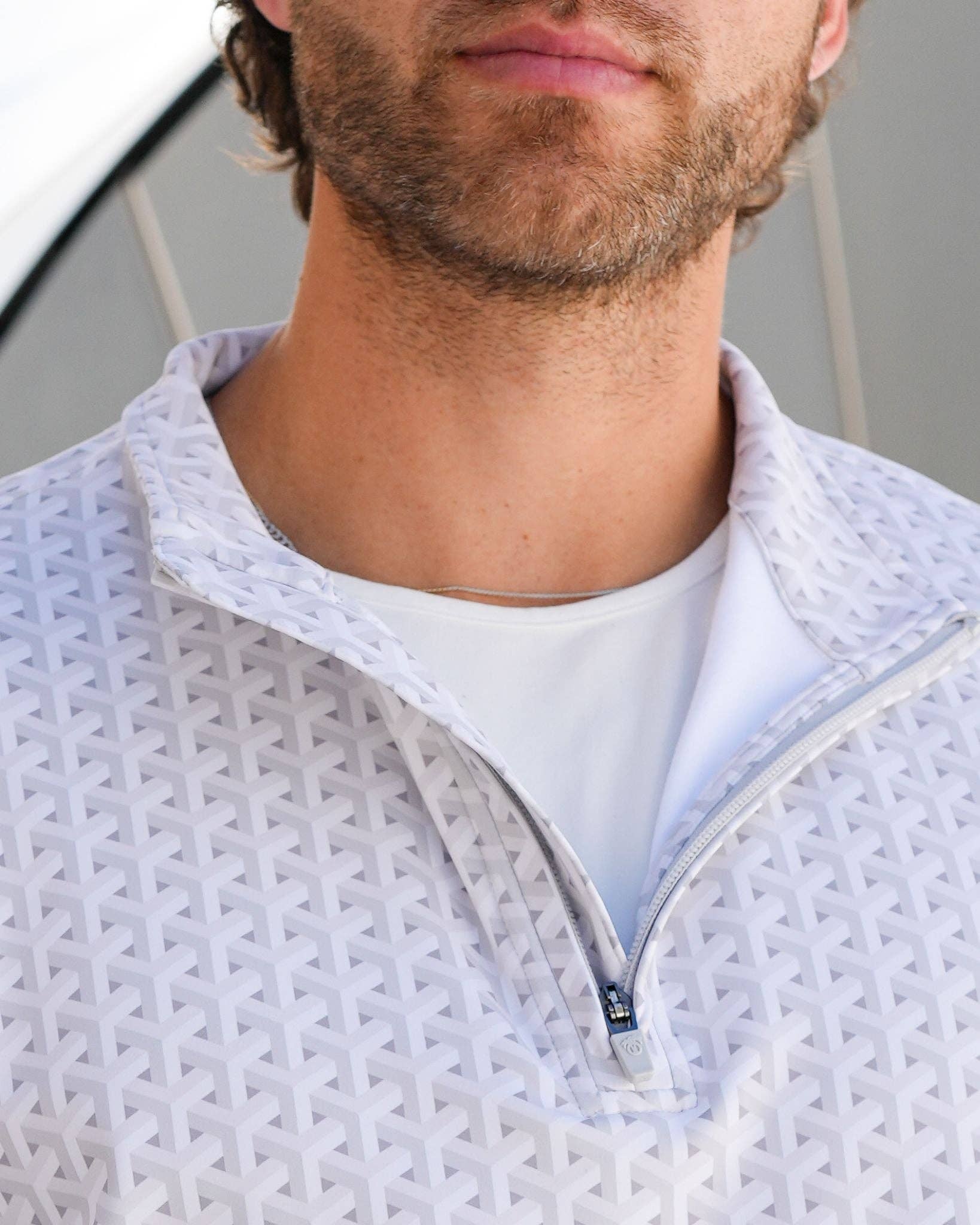 USA Palm - Wholesale Sweatshirt - Unisex - Cloud 1/4 Zip49