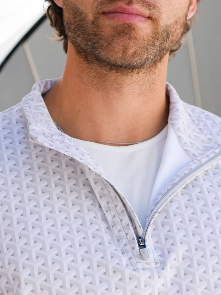 USA Palm - Wholesale Sweatshirt - Unisex - Cloud 1/4 Zip49