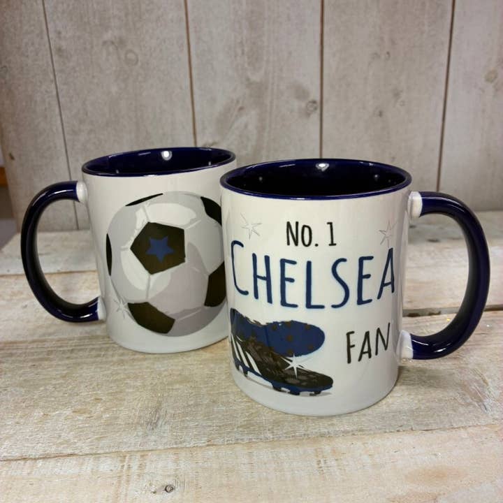 Mug - Chelsea Football (Mug-F3) for wholesale by White Cotton Cards