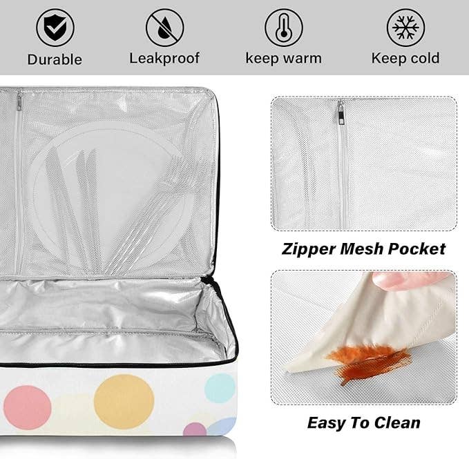 VIGOR - Wholesale Food Storage Wrap/Bag - Casserole Carriers for Hot or Cold Food Reusable Casserole7