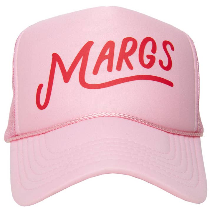 Light Pink Margs Foam Trucker Cap for wholesale on Faire