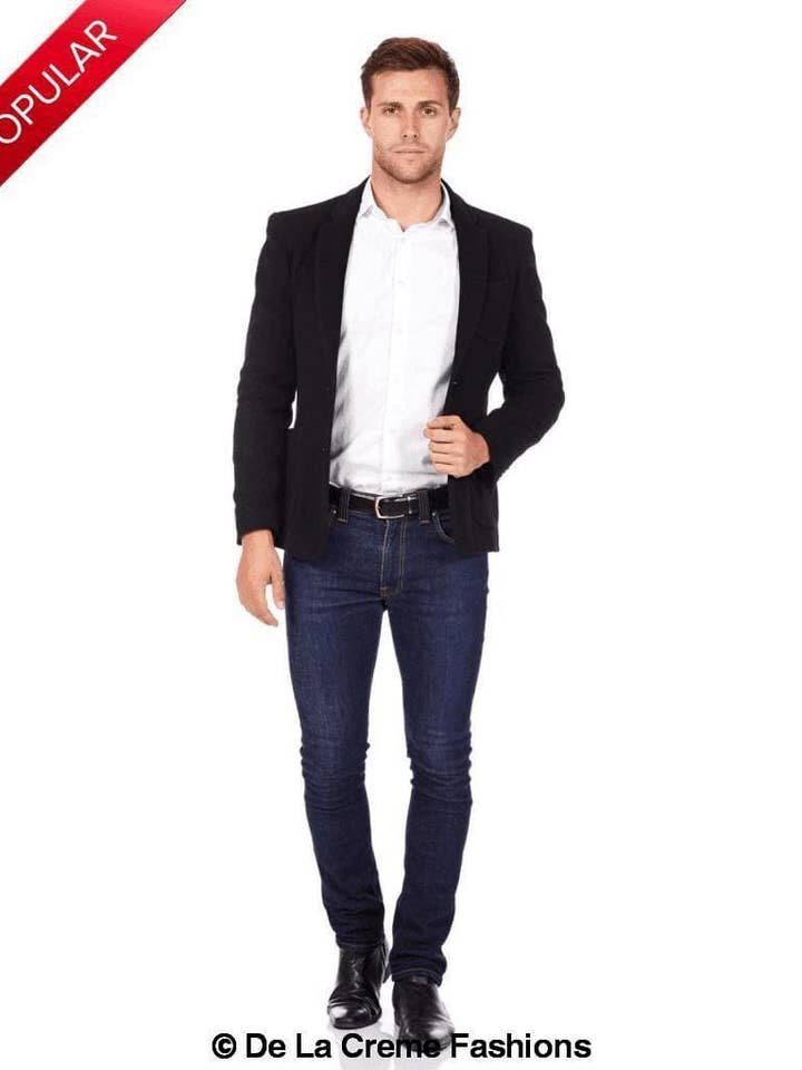 De La Creme MAN - ull & kashmir Blazer för män för wholesale av De La Creme Fashions