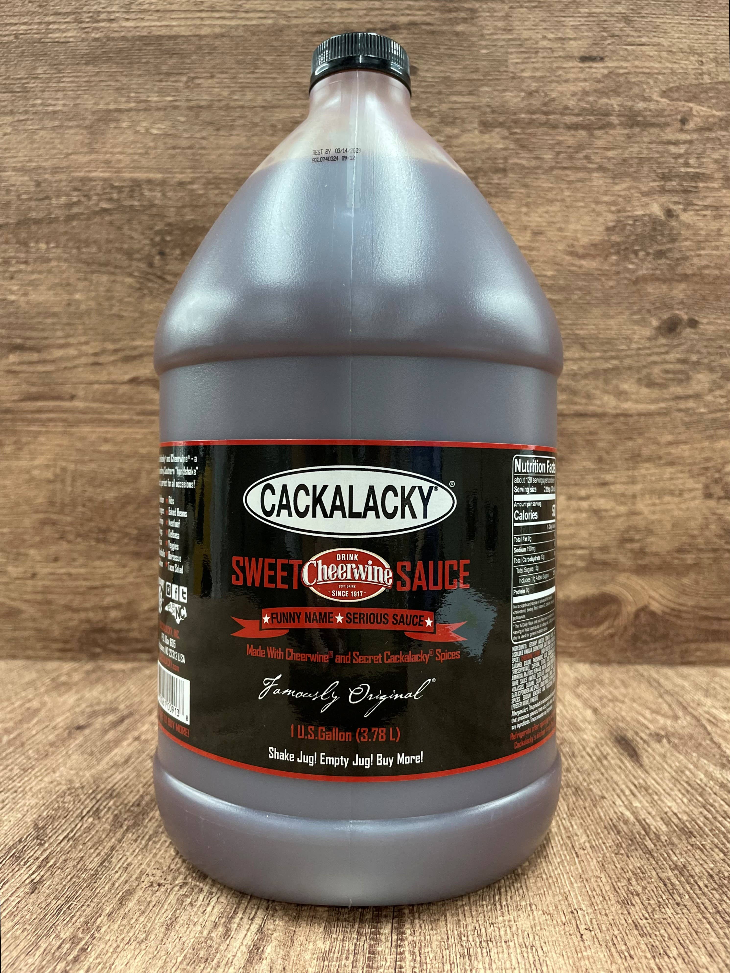 Cackalacky® - Wholesale BBQ Sauce - Cackalacky® Cheerwine® Sweet Sauce (1 gallon)