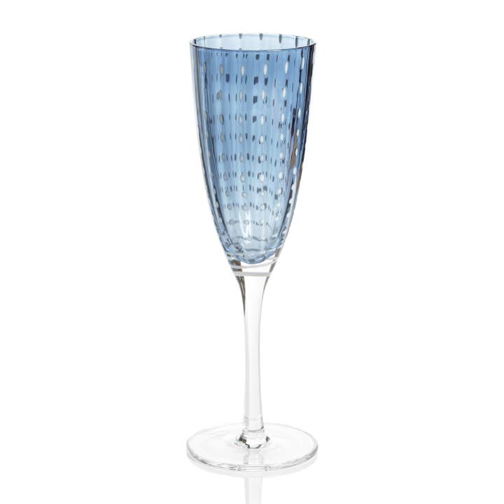 Zodax - Vendita all'ingrosso Flute da champagne - Flute da champagne Portofino White Dot6