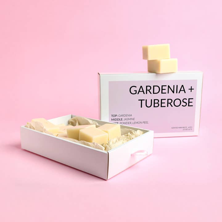 Gardenia + Tuberose Coconut Soy Wax Melts for wholesale by Scentifica