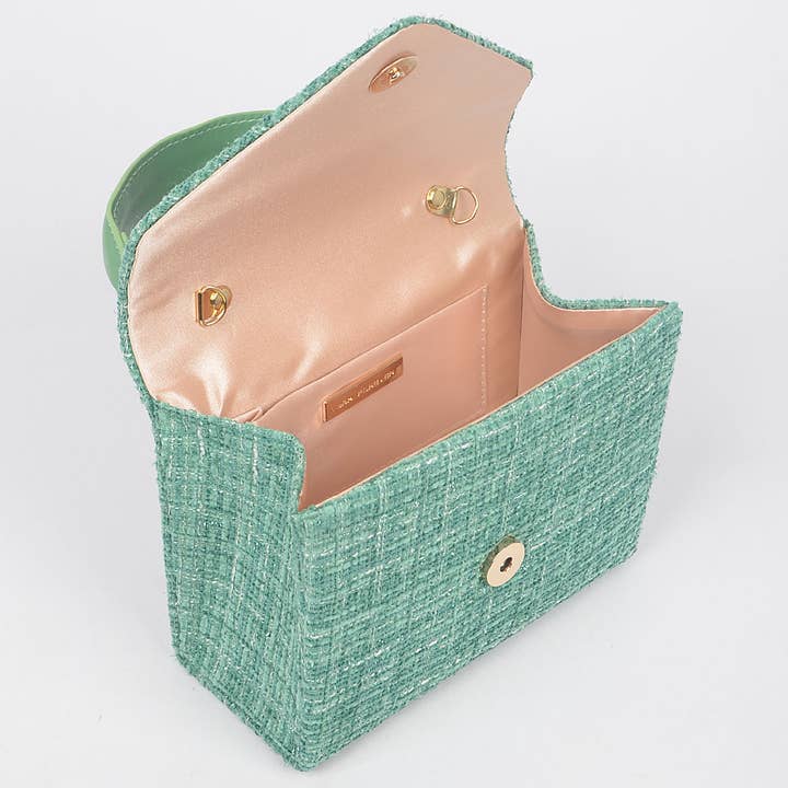 3AM BY H&D ACCESSORIES - Wholesale Top Handle Bag - Women's - Tweed Top Handle Bag1